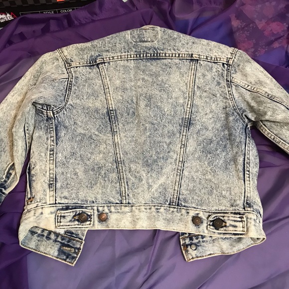Vintage 80’s Levi’s Acid Wash Denim Jacket - Picture 5 of 5